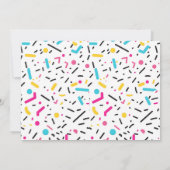 キャンディランドスウィートお祝い子供の誕生日写真 招待状 (裏面)