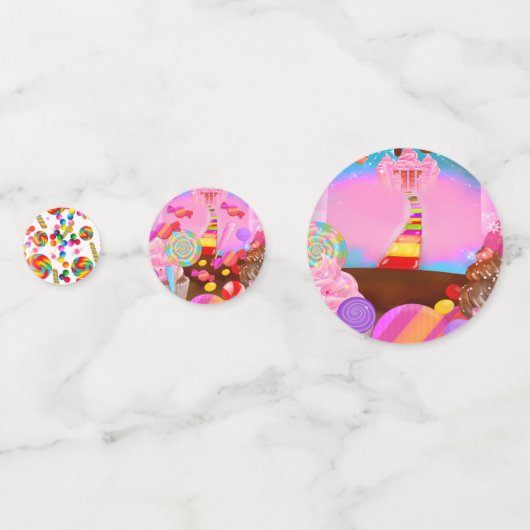 キャンディランドスウィート16バースデーパーティー コンフェッティ (裏面)