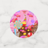 キャンディランドスウィート16バースデーパーティー コンフェッティ (スモール正面)