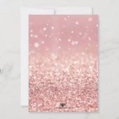 キャンディランドバラ金ゴールドグリッタースウィート16招待状 招待状 (裏面)