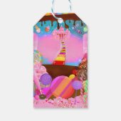 キャンディランドパーティーファンタジーカスタム誕生日 ギフトタグ (裏面)