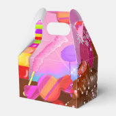 キャンディランドパーティーファンタジースイーツ誕生日 フェイバーボックス (正面サイド)