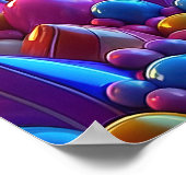 キャンディランドピンボールハートポスター ポスター (角)