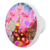 キャンディランドファンタジーカップケーキ&スイートキャンディテーマ セラミックノブ (右)