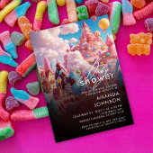 キャンディランドワールドベイビーシャワー招待状 招待状