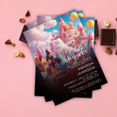 キャンディランドワールドベイビーシャワー招待状 招待状