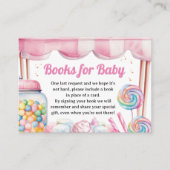 キャンディランド州ベビーシャワーベビー エンクロージャーカード (正面)