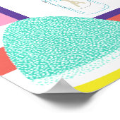 キャンディランド棒つきキャンデーグンドロップバナーバースデーパーティー ポスター (角)