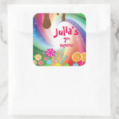 キャンディランド誕生日シール スクエアシール (バッグ)