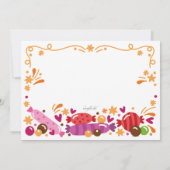 キャンディランド誕生日パーティーへの招待 招待状 (裏面)