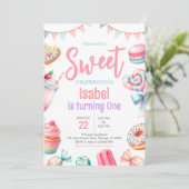 キャンディランド スウィートバースデー 招待状 (スタンド正面)