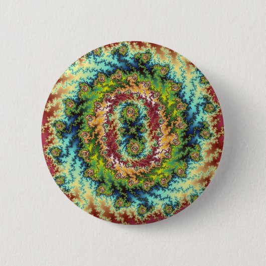 キャンディランド – フラクタルボタン 缶バッジ (正面)