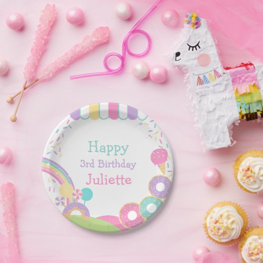キャンディランド ペーパープレート (パーティー)