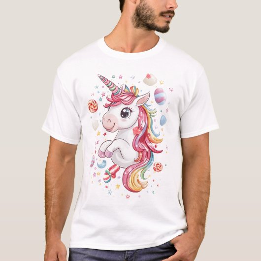 キャンディランド ユニコーン (1) Tシャツ (正面)