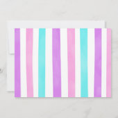 キャンディランド 誕生日 フォト 招待状 (裏面)