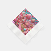 キャンディランドA 縁ありカクテルナプキン (角)