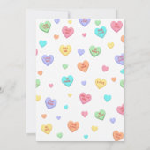 キャンディリトルスウィートは途中の赤ちゃんシャワー 招待状 (裏面)