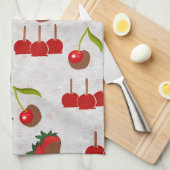 キャンディリンゴB キッチンタオル (四つ折り)