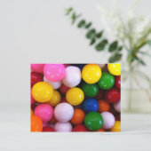 キャンディレインボーガムのボール ポストカード (スタンド正面)