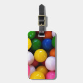 キャンディレインボーガムのボール ラゲッジタグ (正面縦)
