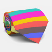 キャンディレインボーレトロストライプサイケデリックズ ネクタイ (ロール)