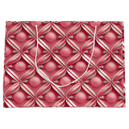 キャンディレーンコレクション、ピンクガンボール&キャンディカン ラージペーパーバッグ