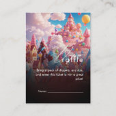 キャンディワールドかわいい赤ちゃんシャワー エンクロージャーカード (正面)