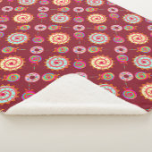 キャンディーとケーキ赤 シェルパブランケット (3/4)