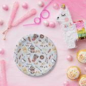 キャンディーとコーヒー ペーパープレート (パーティー)