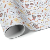 キャンディーとコーヒー ラッピングペーパー (ロールコーナー)