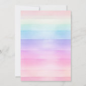 キャンディーのお菓子の誕生日パーティーへの招待 招待状 (裏面)