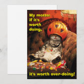 キャンディーの下の猫 招待状 (正面/裏面)