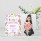 キャンディーの写真招待状 招待状 (スタンド正面)