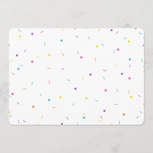 キャンディーの写真招待状 招待状 (裏面)