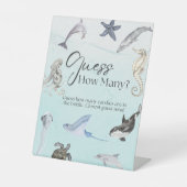 キャンディーの数を推測する 台座サイン (正面)