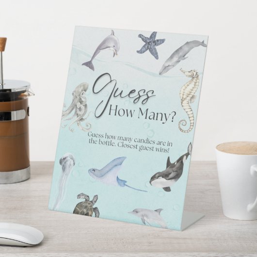 キャンディーの数を推測する 台座サイン (インサイチュ)