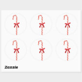 キャンディーの杖 ラウンドシール (シート)