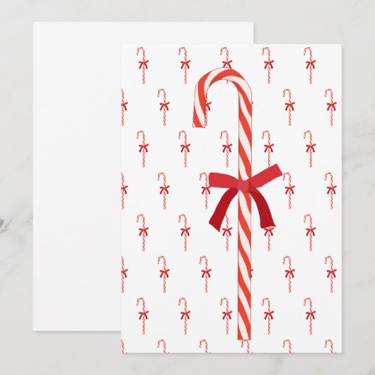 キャンディーの杖 招待状 (正面/裏面)