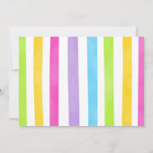 キャンディーの誕生日写真招待状 招待状 (裏面)