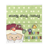 キャンディーまたはホリデートリッツバッグトッパー ノートパッド (正面)