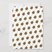 キャンディーアップルキャラメル秋のベイビーシャワー招待状 招待状 (裏面)