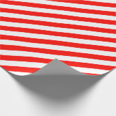 キャンディーアップルレッド斜ストライプ線 ラッピングペーパー (角)