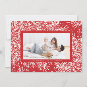 キャンディーアップルレッド Ice White Snowflake 縁ど Photo シーズンカード