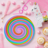 キャンディーアート ペーパープレート (パーティー)