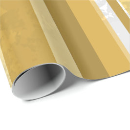 キャンディーイエローストライプ ラッピングペーパー