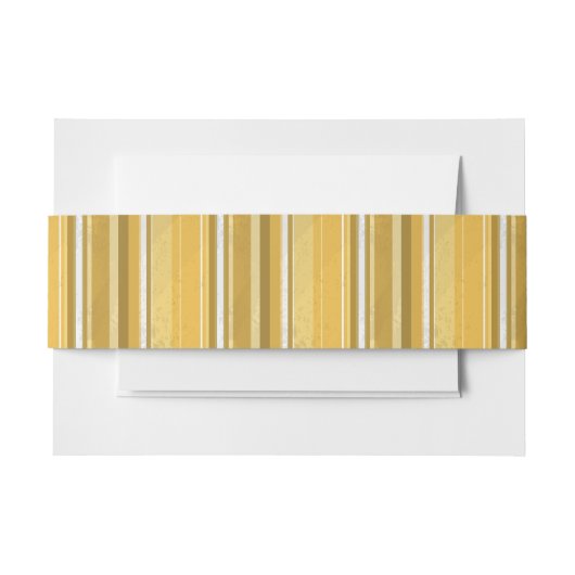 キャンディーイエローストライプ 招待状ベリーバンド (正面例)