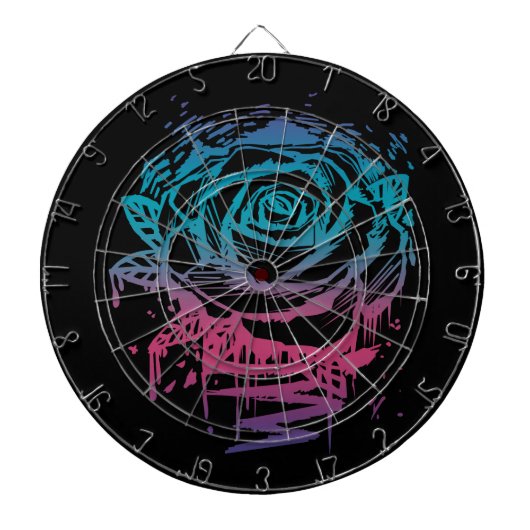 キャンディーカラーバラ ダーツボード (正面)