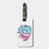 キャンディーカラーバラ ラゲッジタグ (裏面縦)