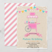 キャンディーカーのテーマの招待状 招待状 (正面/裏面)