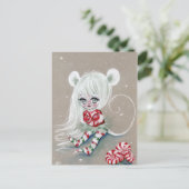 キャンディーカードを使った最も甘いクリスマスマウス シーズンポストカード (スタンド正面)